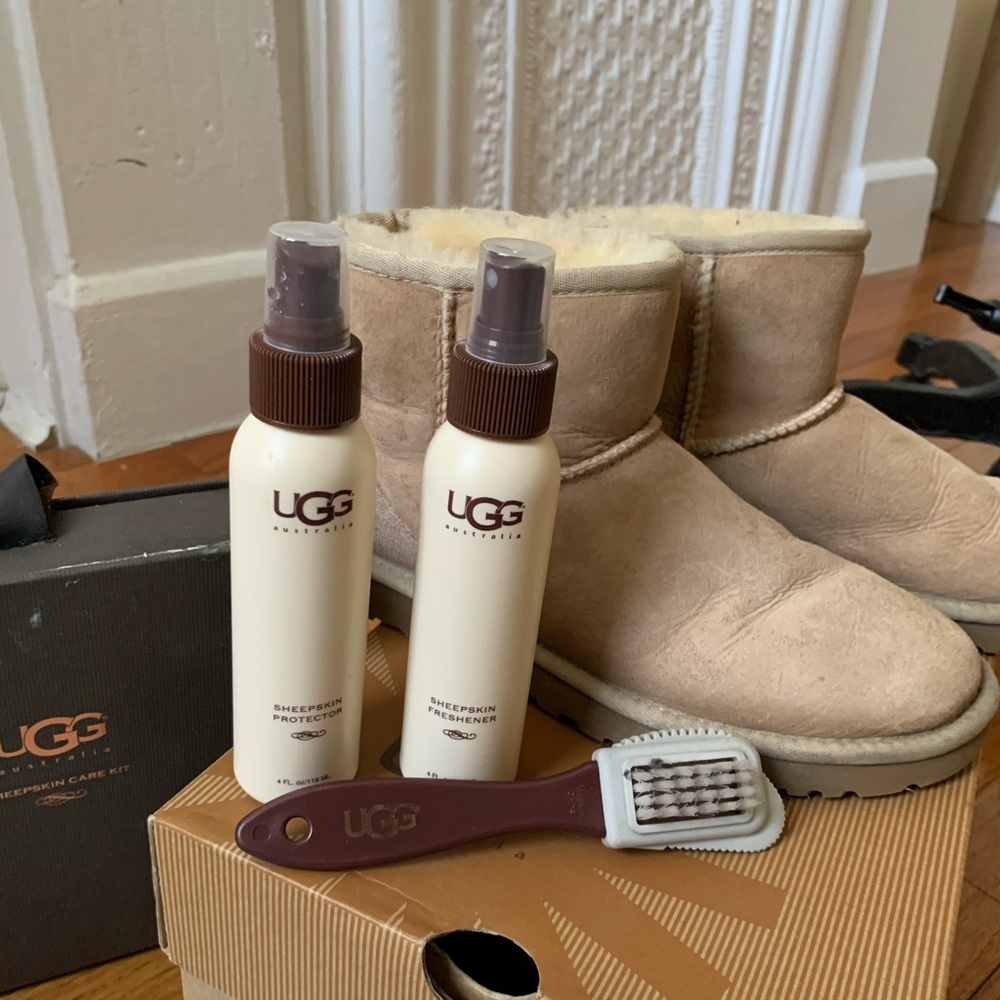 Ugg boots size 6 + care products